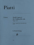 Piatti, Alfredo - Twelve (12) Capricci for Violoncello, Opus 25 ed. Christian Bellisario - Cello Solo