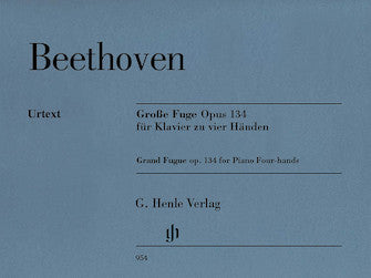 Beethoven - Grand Fugue Opus 134 - Piano Duet Sheet (1 Piano 4 Hands)