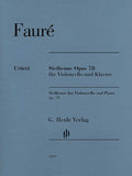 Faure, Gabriel - Sicilienne in G minor, Opus 78 ed. Cornelia Nockel - Cello & Piano - Urtext