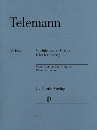 Telemann - Viola Concerto in G (Schmidt/Kostujak/Kopp) Urtext