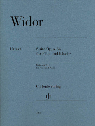 Widor - Suite Opus 34, Flute and Piano Urtext (Heinemann/Schilde) (SPECIAL ORDER)