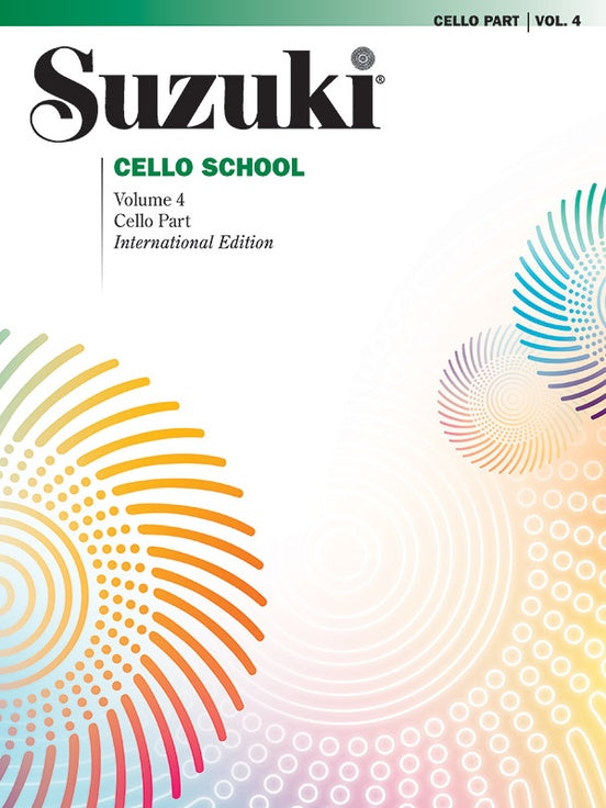 Suzuki Cello School, Volume 4 International Edition, Cello Book