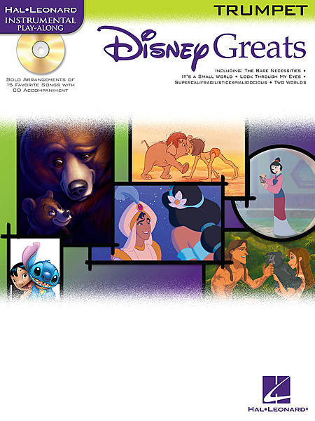 Disney Greats for Trumpet Instrumental Play-Along Pack Book/CD Pack Instrumental Folio Trumpet