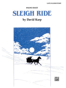 Karp, David - Sleigh Ride - Late Elementary - Piano Duet Sheet (1 Piano 4 Hands) (POP)