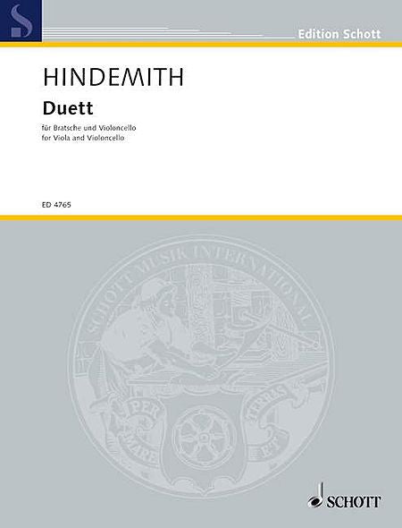 Hindemith - Duet (1934) for Viola and Cello