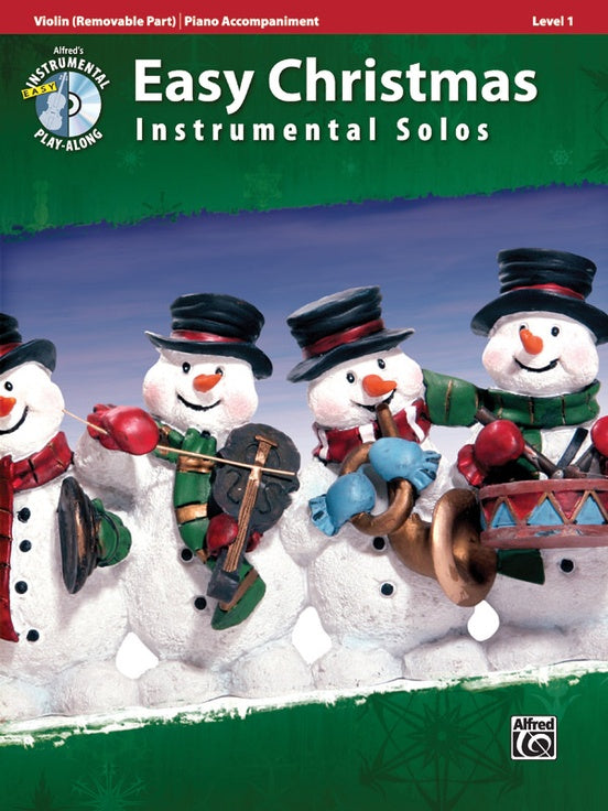 Easy Christmas Instrumental Solos, Level 1 - 14 Arrangements - Violin & Piano w/CD