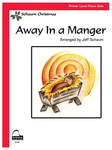 Away in a Manger arr. Jeff Schaum arr. in C major - Primer Level w/Opt. Duet Accompaniment - Piano Solo Sheet w/Lyrics