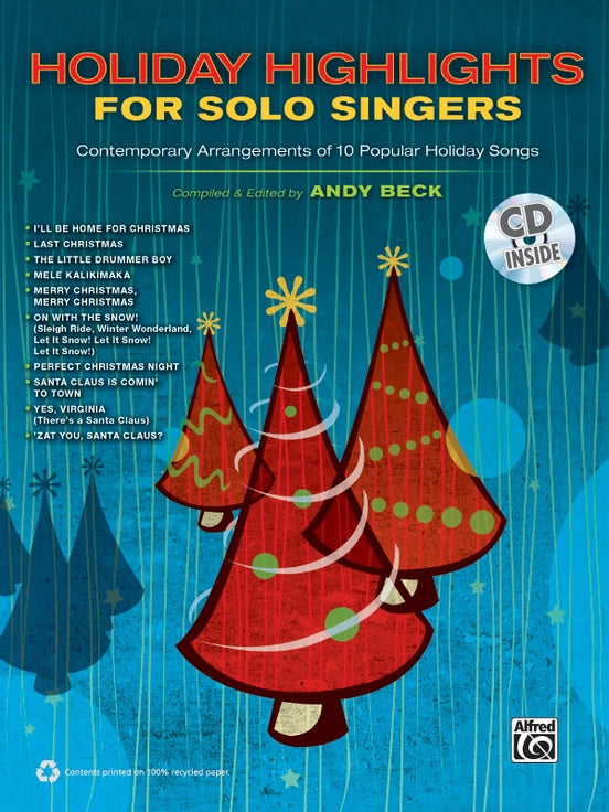 Holiday Highlights for Solo Singers ed. Andy Beck Bk/CD