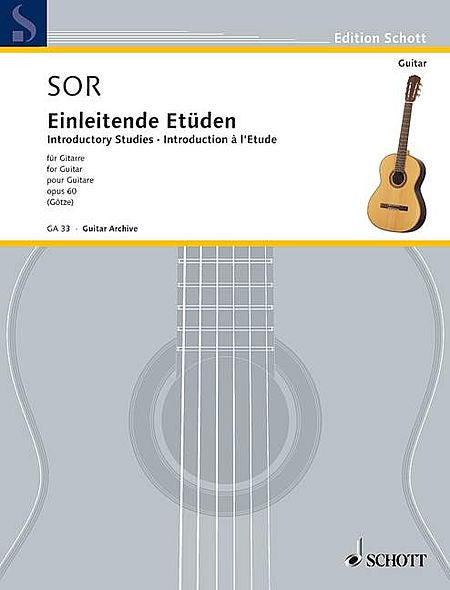 Sor - Introductory Etudes, Op. 60 Guitar Solo (ed. Gotze)