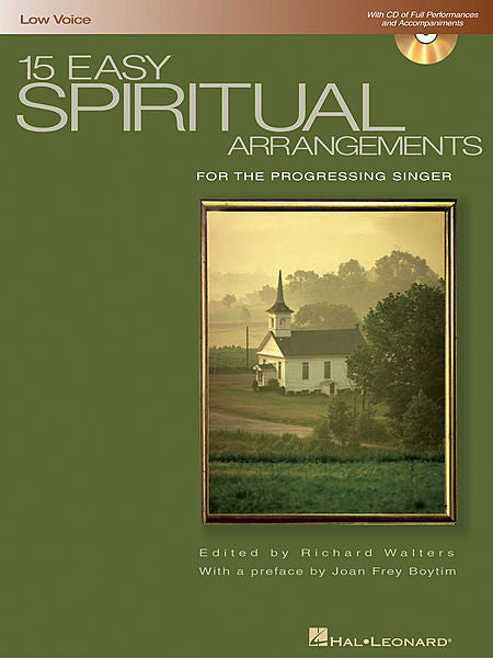 15 Easy Spiritual Arrangements for the Progressing Singer Low Voice (ed. Richard Walters with a preface by Joan Frey Boytim) Book/CD Packs Vocal Collection Low Voice