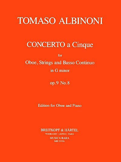 Albinoni - Concerto a 5 in g op. 9/8 For Oboe (Giegling)