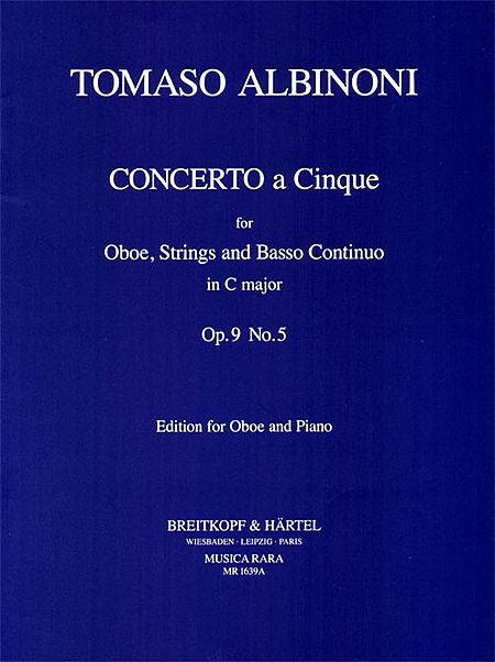 Albinoni - Concerto a 5 in C op. 9/5 for Oboe (Giegling)