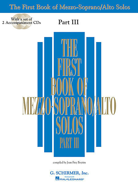 First Book of Mezzo-Soprano Solos - Part III compiled by Joan Frey Boytim Vocal Collection Book/2-CD Pack