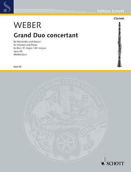 Grand Duo Concertante in E-flat Major, Op. 48 Clarinet and Piano Woodwind Solo