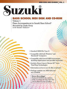 Suzuki Bass School MIDI Disk Acc./CD-ROM, Volume 1