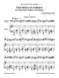 Schumann, Robert - Five (5) Pieces in Folk Style (Funf Stucke im Volkston) Opus 102 ed. Joachim Draheim - Cello & Piano - Urtext