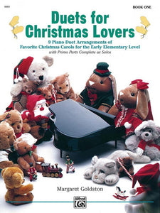 XMAS - Goldston, Margaret - Duets for Christmas Lovers, Book 2 - Nine (9) Favorite Christmas Carols - Early Elementary Arrangements - Piano Duet (1 Piano 4 Hands)