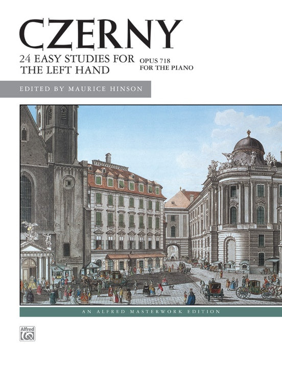 Czerny, Carl - Opus 718 ed. Maurice Hinson - Twenty-Four (24) Easy Studies for the Left Hand - Piano Method Volume*