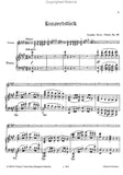 Saint-Saens, Camille - Concerto No. 1 in A Major (KonzertStuck), Opus 20 ed. Gustav Hollaender - Violin & Piano