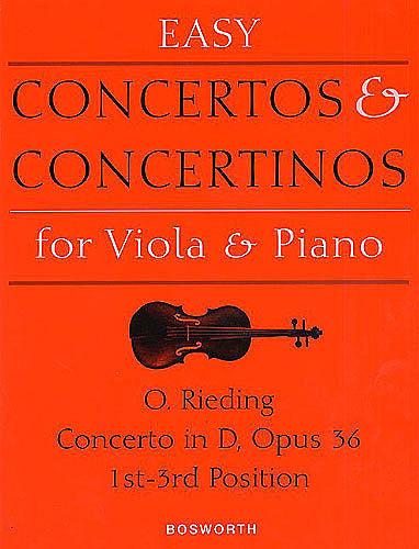 Concertino in D Op. 36 Viola and Piano Music Sales America