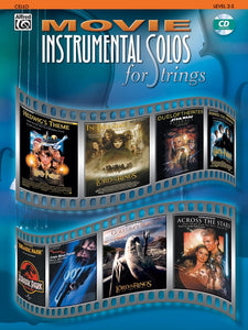 Movie Instrumental Solos for Strings - Level 2-3 - Cello Solo w/CD