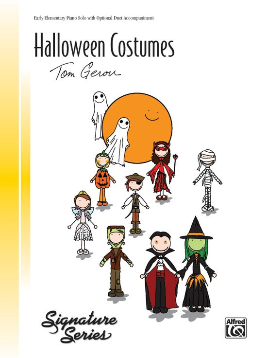 Halloween - Gerou, Tom - Halloween Costumes - Early Elementary w/Opt. Teacher Duet Accompaniment - Piano Solo Sheet w/Lyrics