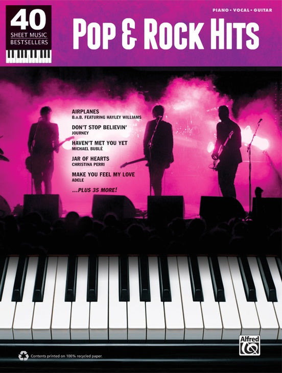 40 Sheet Music Bestsellers: Pop & Rock Hits PVG (OUT OF PRINT)