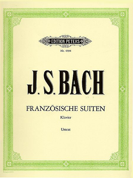 French Suites BWV 812-817 - Bach, Johann Sebastian Keller -(OUT OF PRINT) replaced by EP11443