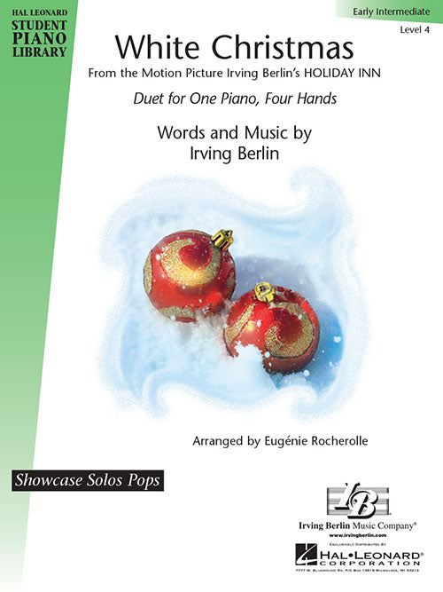 Berlin, Irving - White Christmas - Early Intermediate arr. Eugene Rocherolle - Piano Duet Sheet (1 Piano 4 Hands) - Hal Leonard Student Piano Library Showcase Solos Pops Level 4