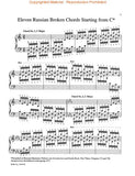 Peskanov, Alexander - Russian Technical Regimen, Volume 3 ed. Lynn E. Radcliffe - Broken Chords - Piano Method Scales