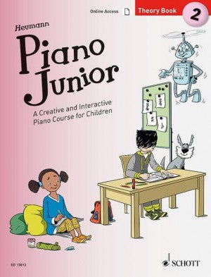 Heumann, Hans-Gunter - Piano Junior: Theory Book 2 (A Creative & Interactive Piano Course for Children) - Piano Method Series w/Audio Access