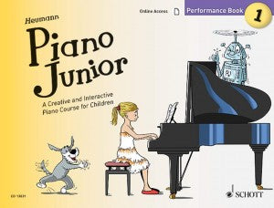 Heumann, Hans-Gunter - Piano Junior: Performance Book 1 (A Creative & Interactive Piano Course for Children) - Piano Method Series w/Audio Access