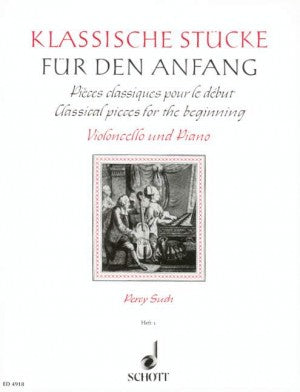 Classical Pieces for the Beginner, Volume 1 ed. Percy Such - Cello & Piano