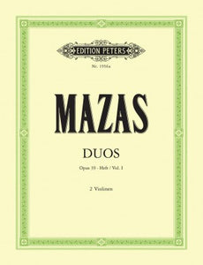 Mazas, Jacques-Fereol - Duos Opus 39, Volume 1 (Nos. 1-3) ed. Carl Hermann - Violin Ensemble Duet: Two (2) Violins - Parts Only