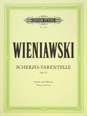 Wieniawski, Henryk - Scherzo-Tarantella in G minor, Opus 16 ed. Henri Marteau - Violin & Piano