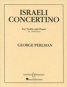 Perlman, George - Indian Concertino "Hora-Hatikva" (Nocturne // Fantasie-Recitative) - 1st & 3rd Position - Violin & Piano