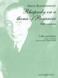 Rachmaninoff, Sergei - Rhapsody on a Theme of Paganini, Opus 43 - Eighteenth (18th) Variation arr. John York ed. Raphael Wallfisch - Cello & Piano