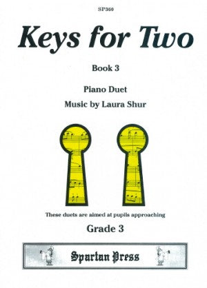 Shur, Laura - Keys for Two, Book 3 - Intermediate - Piano Duet (1 Piano 4 Hands)