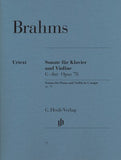 Brahms - Sonata No. 1 in G Major, Opus 78 ed. Hans Otto Hiekel - Violin & Piano - Urtext