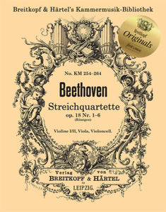 Beethoven - String Quartets Op. 18 nos. 1 – 6  (Parts) Parts Supplied with Fingerings and Bowing Marks by Engelbert Röntgen [2vl,va,vc]