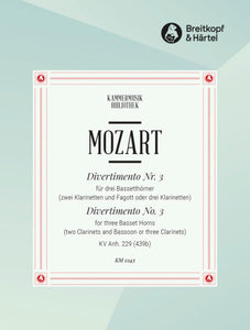 Mozart - Divertimento   KVAnh229(439B) Nr.2 edited by Trio di Clarone (Sabine Meyer, Wolfgang Meyer, Reiner Wehle) [3bassethn[F](2clar,bsn/3clar)]