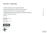 Dubra, Rihards - Music for Organ - The Longing of Eternal Hills // The Touch of Our Lady's Sight // The Litany of Forgiving Light // Meditation in the Light of the Mystic Rose // Ostinato, Fuga e quasi una Toccata // Toccata - Organ Solo