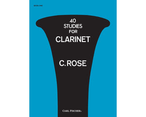 40 Studies for Clarinet, Book 1 - Cyrille Rose