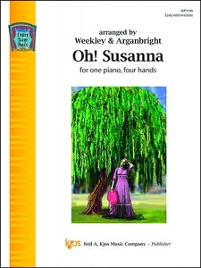 Foster, Stephen - Oh! Susanna arr. Weekley & Arganbright - Early Intermediate - Piano Duet Sheet (1 Piano 4 Hands)