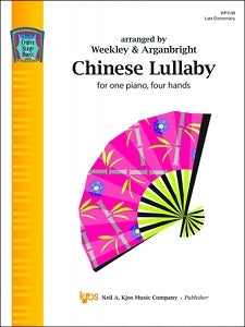 Chinese Lullaby - Folk Song arr. Weekley & Arganbright - Late Elementary - Piano Duet Sheet (1 Piano 4 Hands)