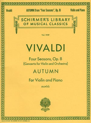 Vivaldi, Antonio - Four Seasons ''Autumn'' Opus 8/3 ed. Rok Klopcic - Violin & Piano