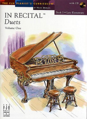 In Recital Duets - Volume 1, Book 3 - Late Elementary - Piano Duet w/CD (1 Piano 4 Hands) - FJH Pianist's Curriculum