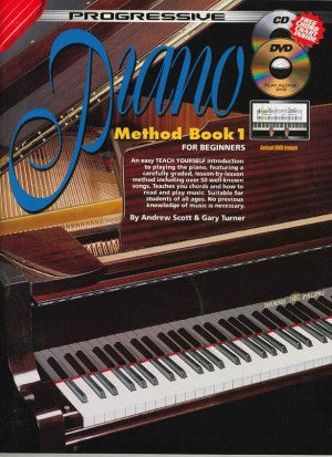 Turner, Gary / Scott, Andrew - Progressive Piano Method, Book 1 - Piano Method Series w/Audio Access