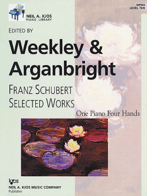 Schubert - Selected Works ed. Weekley & Arganbright - Piano Duet (1 Piano 4 Hands) - Kjos Piano Library Level 10