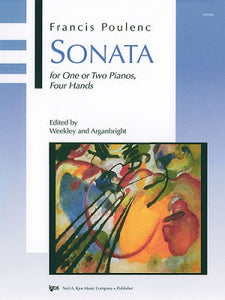 Poulenc - Sonata 1919 Edition - Piano Duet Sheet (1 Piano 4 Hands) or 2 Pianos